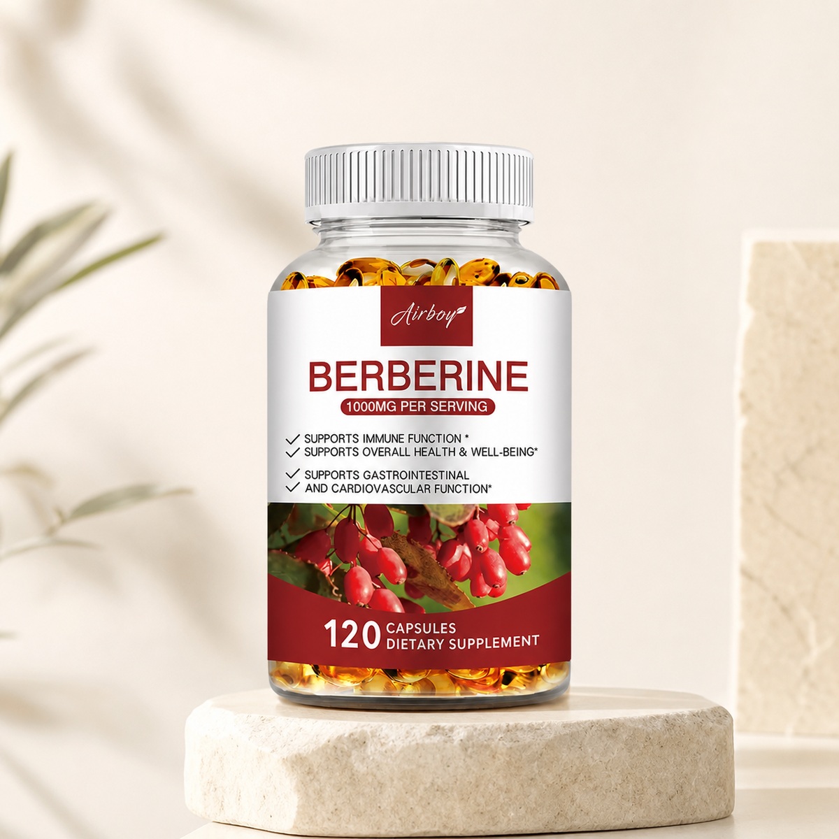 Berberine Capsules — Supplements at Gym Wise Shop